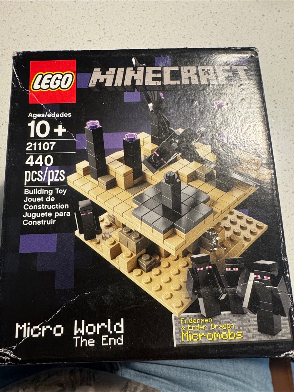 Retired LEGO Minecraft Micro World The End. New in box but box has been opened